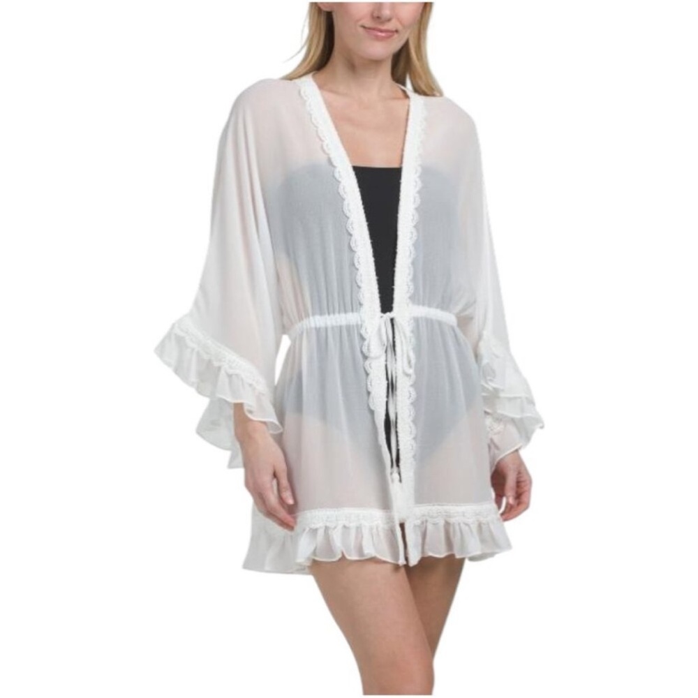 Ramy Brook White Campbell Coverup
